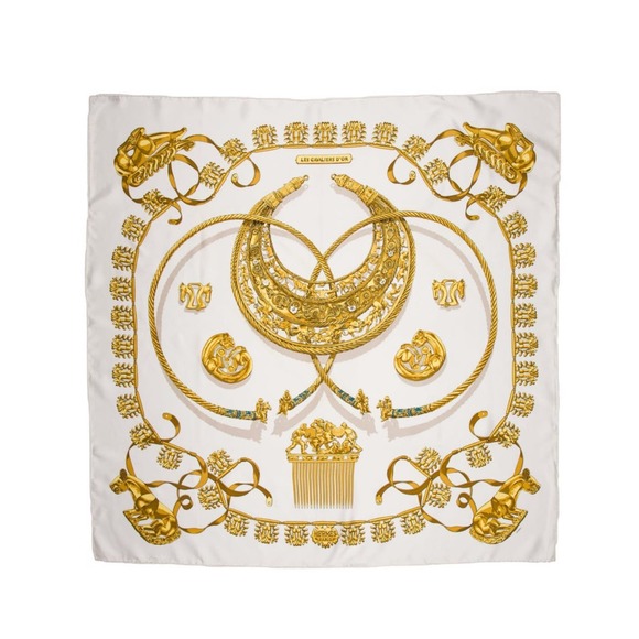 Hermès Les Cavaliers d’Or Silk Scarf - Picture 1 of 10
